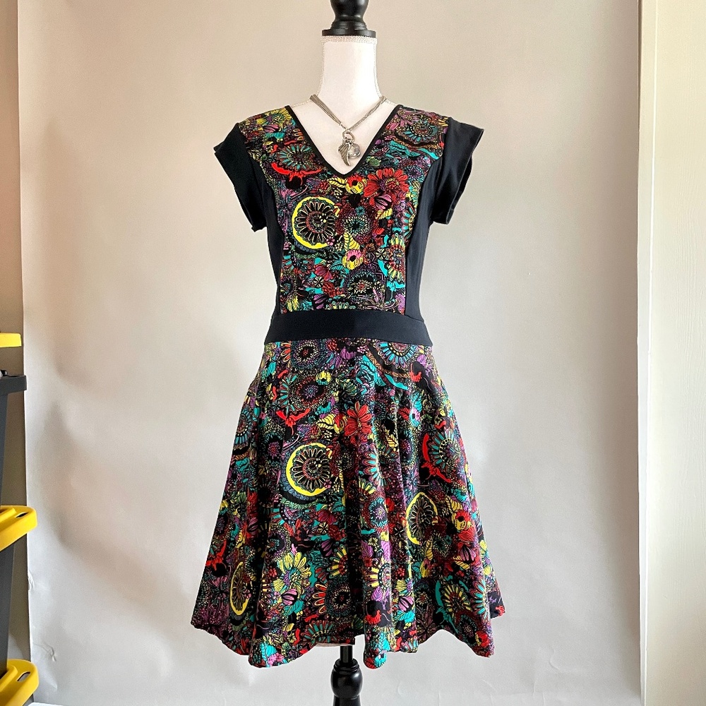 Nooworks retro inspired fit and flare dress